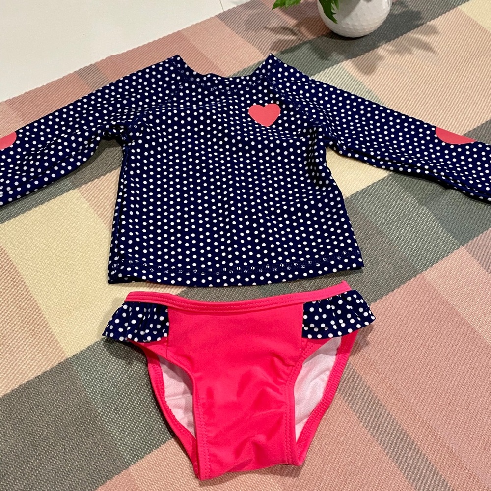 ๐HP๐ ๐NWT Cat & Jack Baby Swimsuit Rashguard - Picture 4 of 7